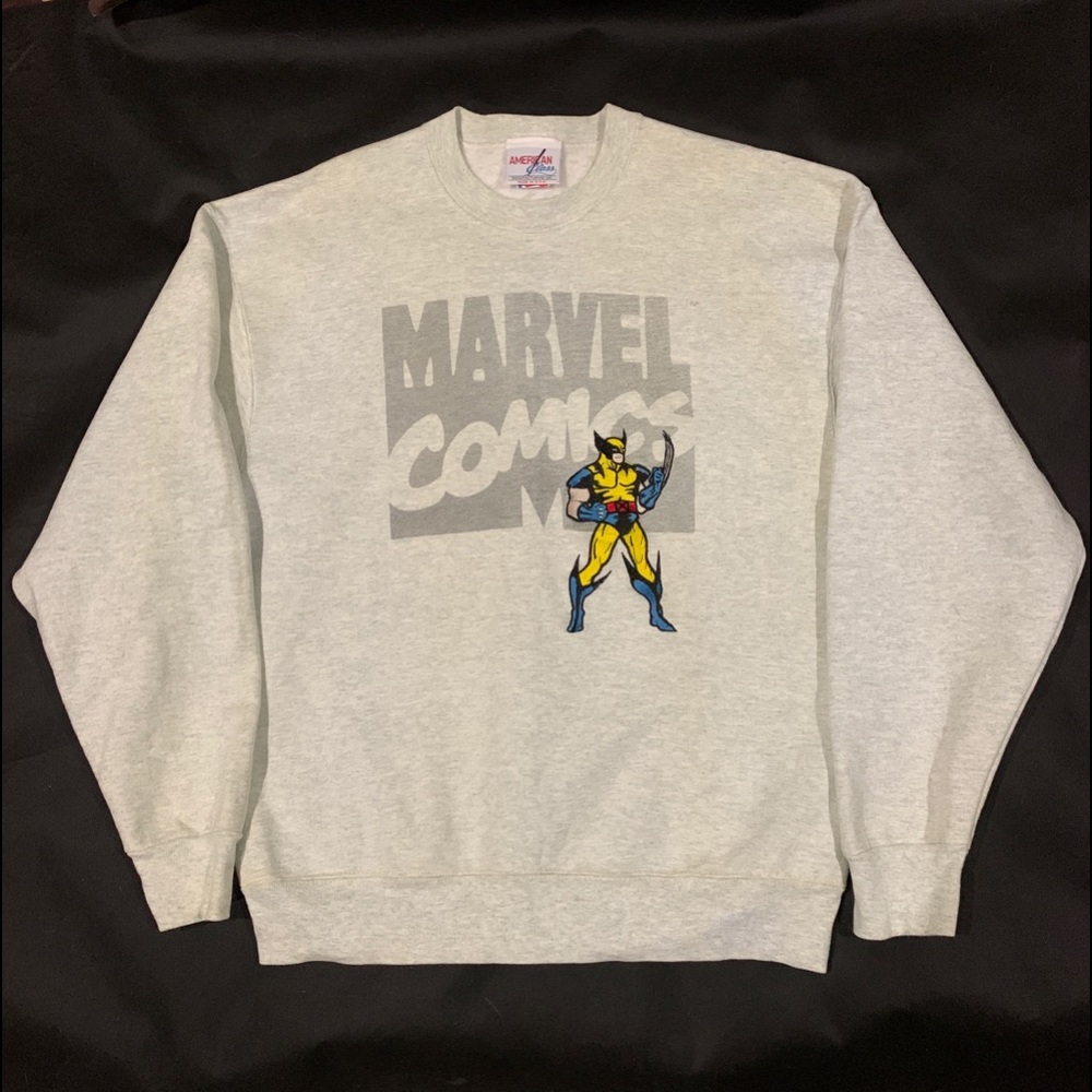 Rare Vntg Marvel Comics Wolverine HW Sweatshirt
